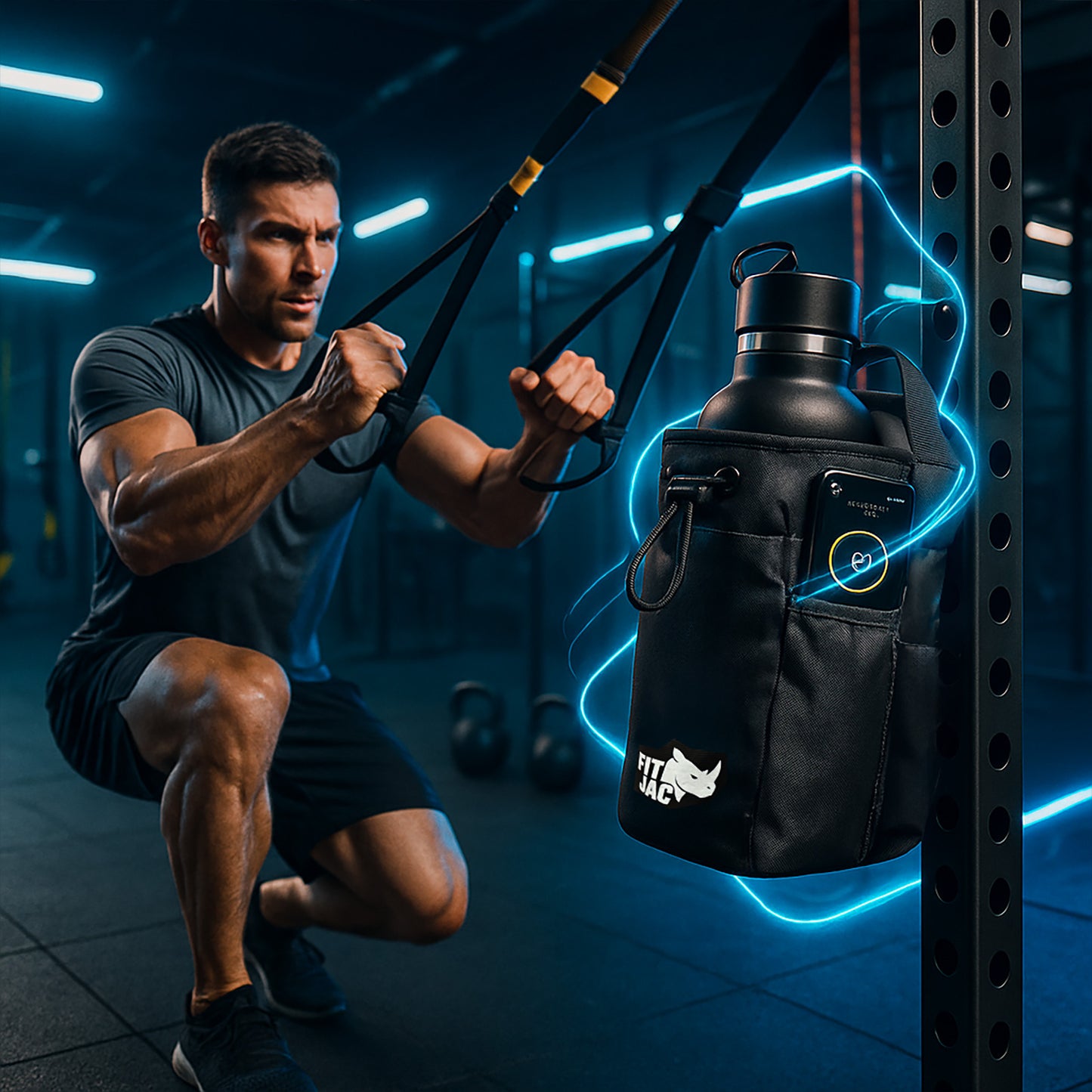 Sac de sport magnétique. Compact et durable.